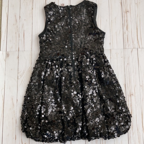 Girls Place 89 by Children’s Place Black Sequin Dress - Picture 5 of 7